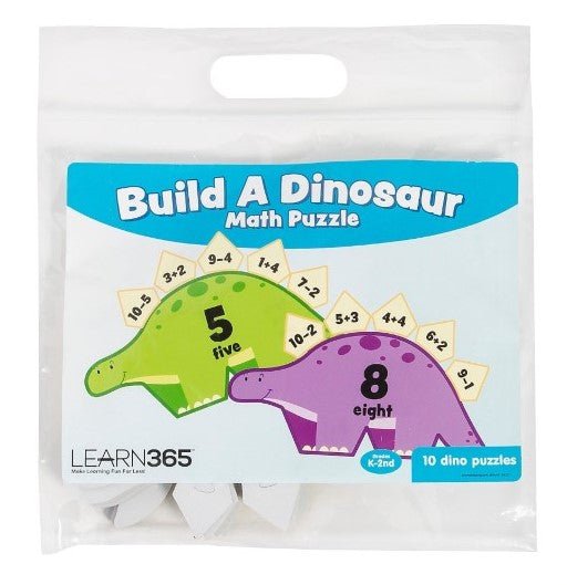 educational mathematics dinosaur puzzle game