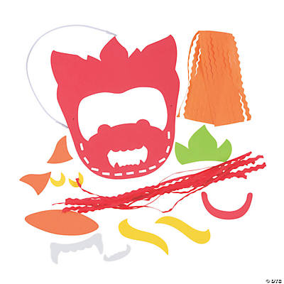 chinese new year activity and crafts supplies- dragon mask