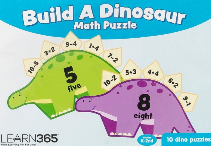 Dinosaur Math Riddle Build a Dinosaur Math Puzzles – Alphabeta Language Resources